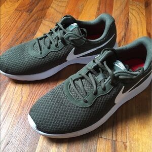 Nike Tanjun, Olive Green, 11.5, lightly worn